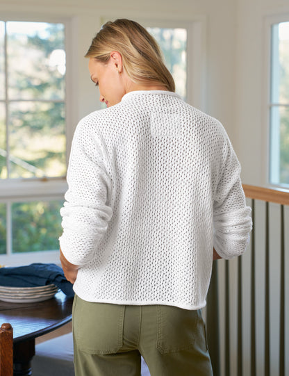 MONTEREY POINTELLE White, Pure Italian Cotton