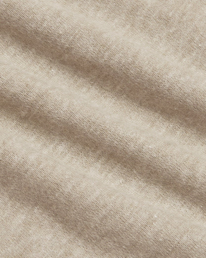 Heather Truffle Classic Long Sleeve Crew Neck