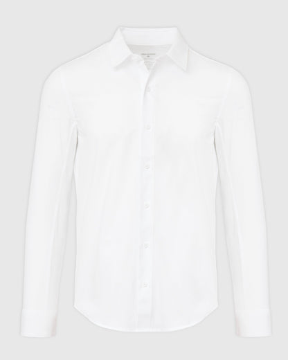 White Commuter Long Sleeve Shirt