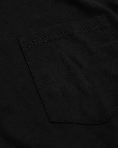 Black & Navy Tall Heavyweight Long Sleeve Pocket Crew 4-Pack