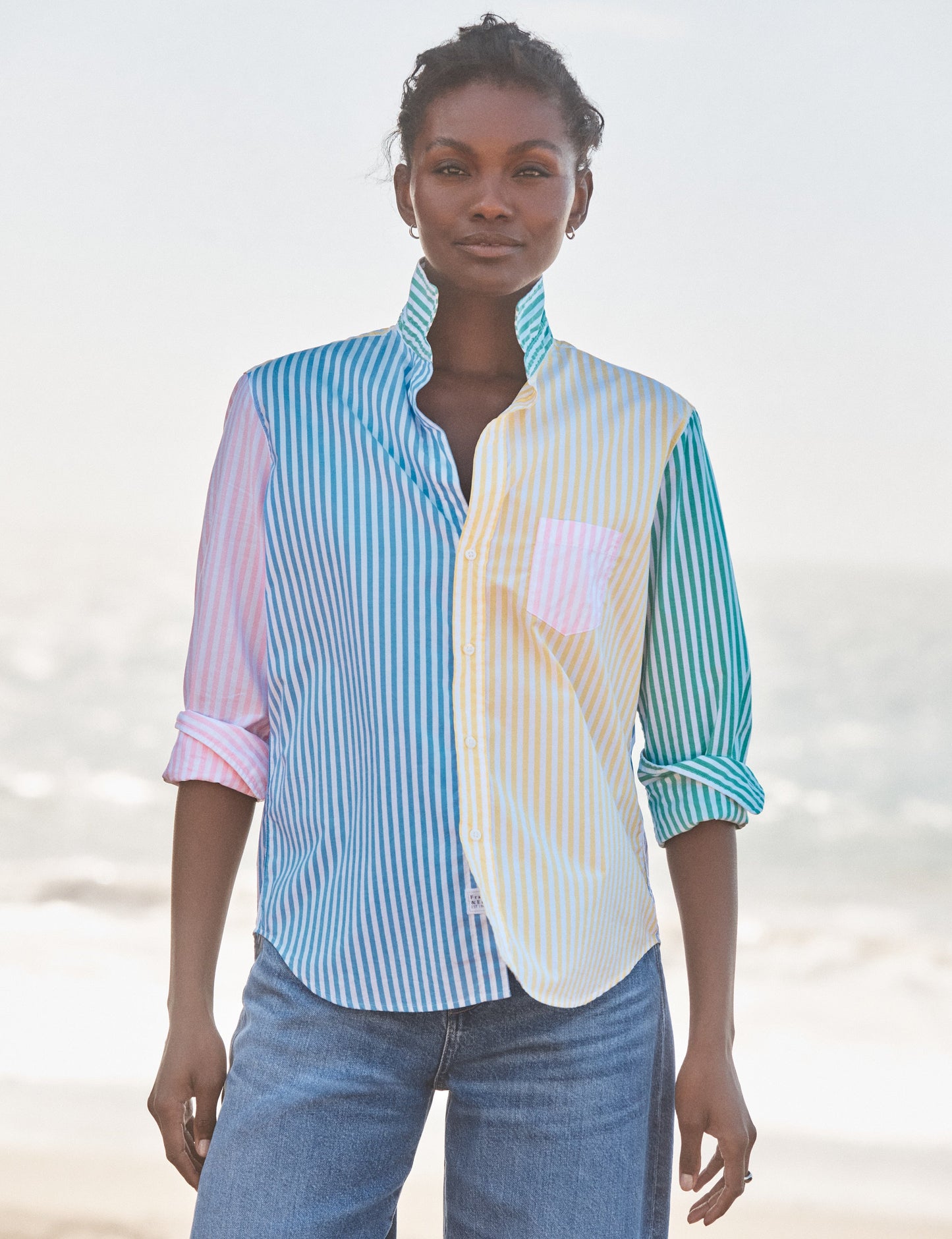 EILEEN Colorblock Stripe, Italian Cotton