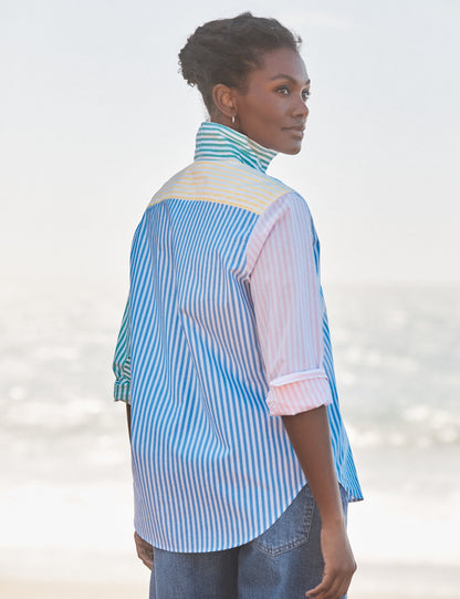 EILEEN Colorblock Stripe, Italian Cotton
