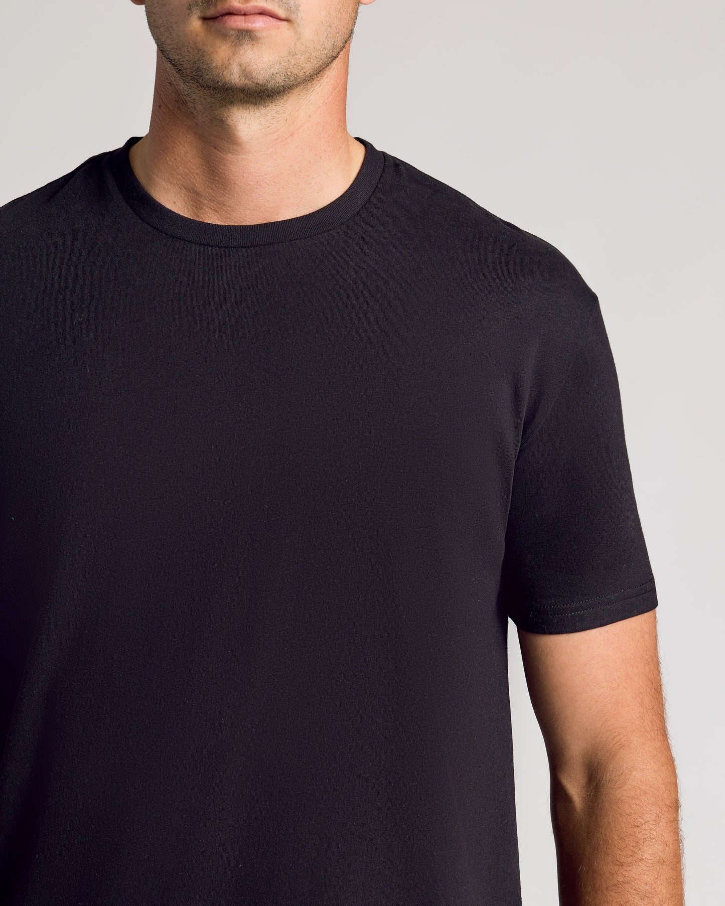 Black Classic Tall Curved Hem Crew 10-Pack