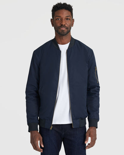 Black & Navy Bomber Jacket 2-Pack