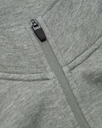 Dark Heather Gray Quarter Zip Fleece Sweatshirt