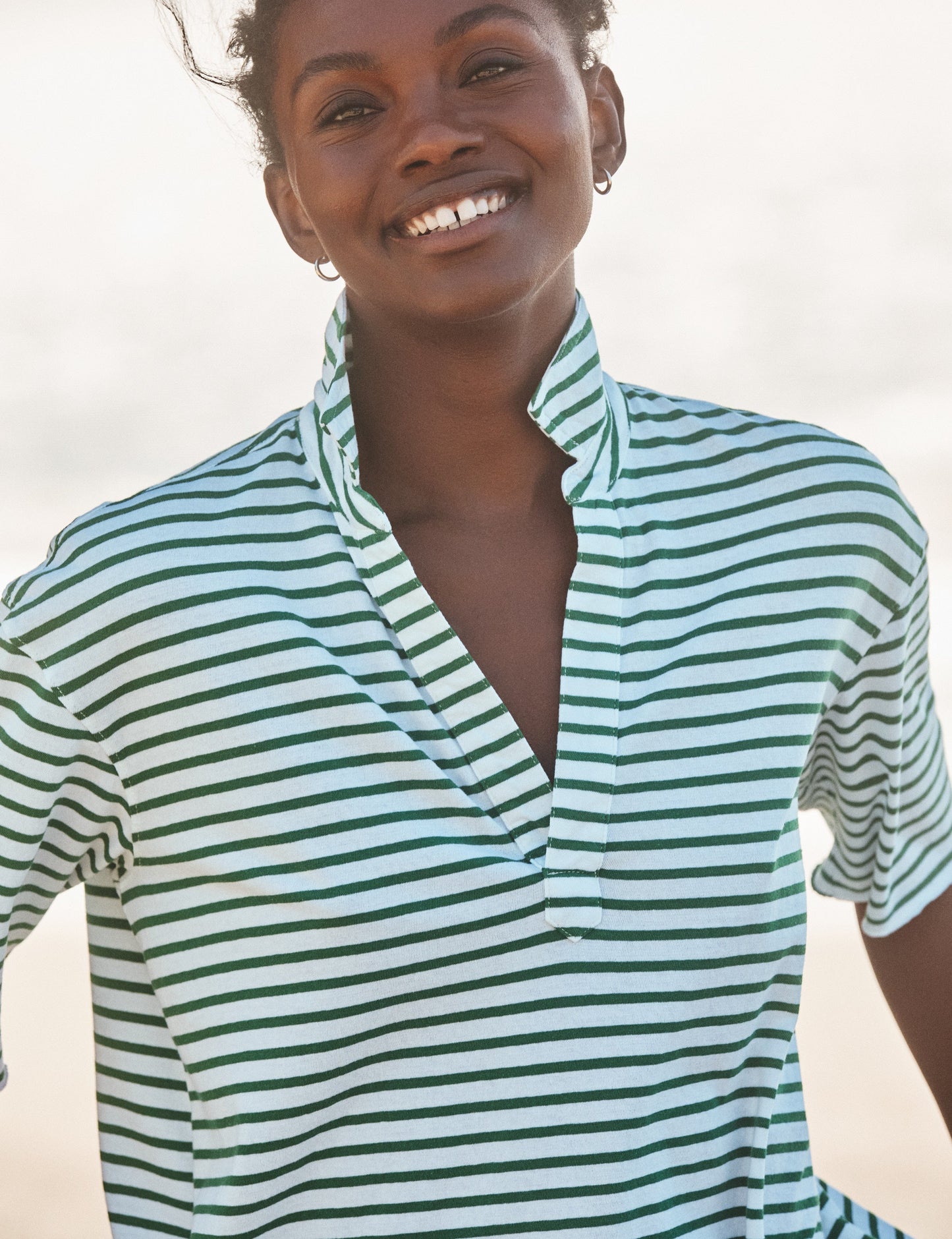 PATTY Green and White Stripe, Vintage Jersey