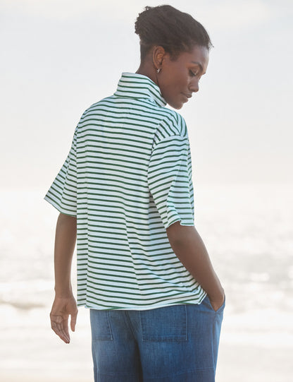 PATTY Green and White Stripe, Vintage Jersey