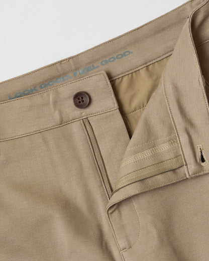 Khaki Slim Comfort Knit Chino Pant