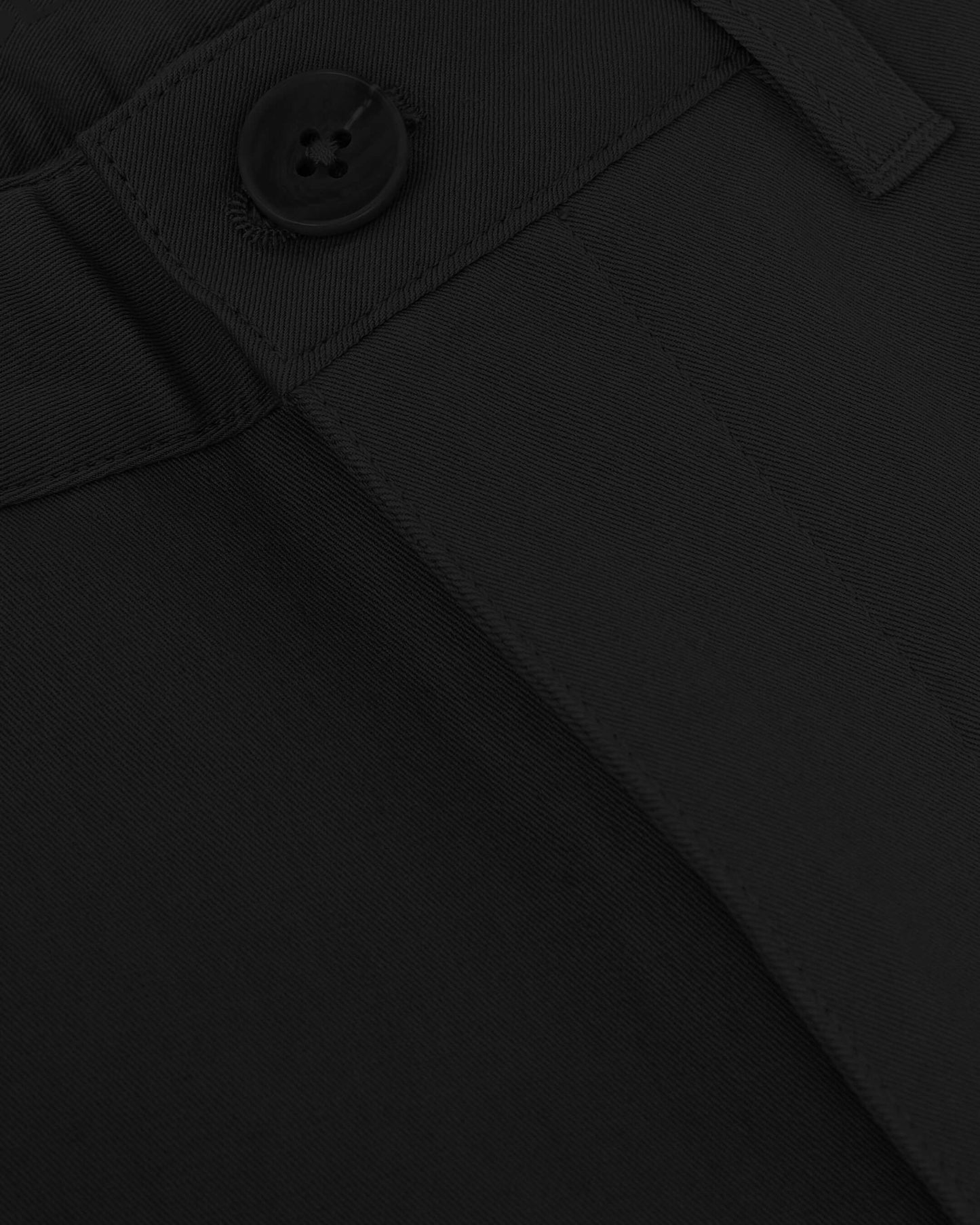 Black Slim Twill Chino Pant
