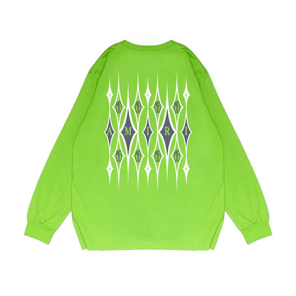 Amiri Long Sleeved Shirt Printed Trendy Pure Cotton