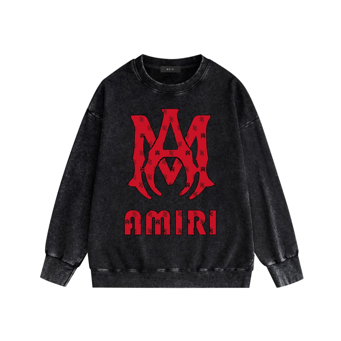Amiri Distressed Sweatshirt Printed Trendy Pure Cotton