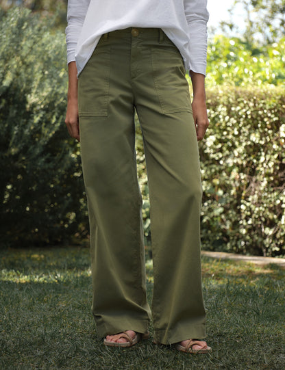 LIMERICK Olive, Italian Peached Twill