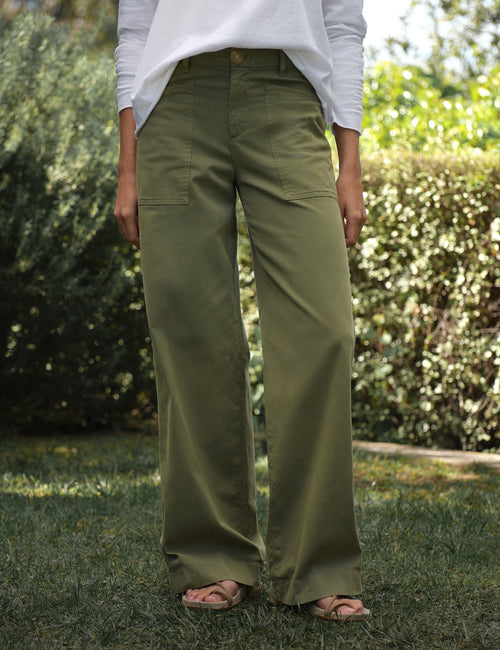 LIMERICK Olive, Italian Peached Twill