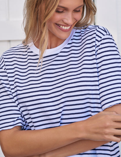 PERRY Navy French Stripe, Vintage Jersey
