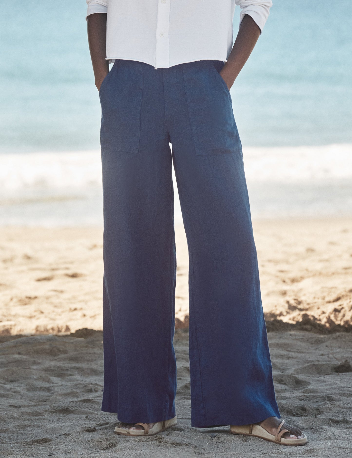 MADELINE Navy, Washed Linen