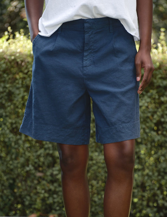 WATERFORD 7.5" Summer Navy, Italian Performance Linen