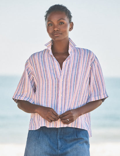 ROSIE Multi Stripe, Italian Classic Linen