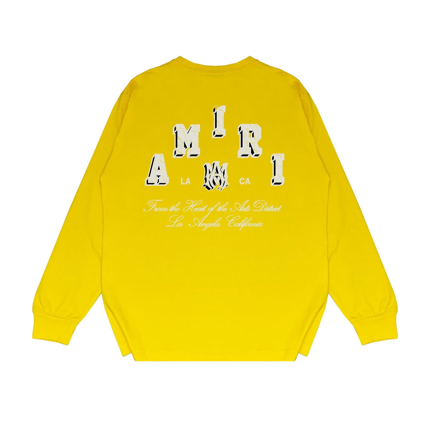 Amiri Long Sleeved Shirt Printed Trendy Pure Cotton