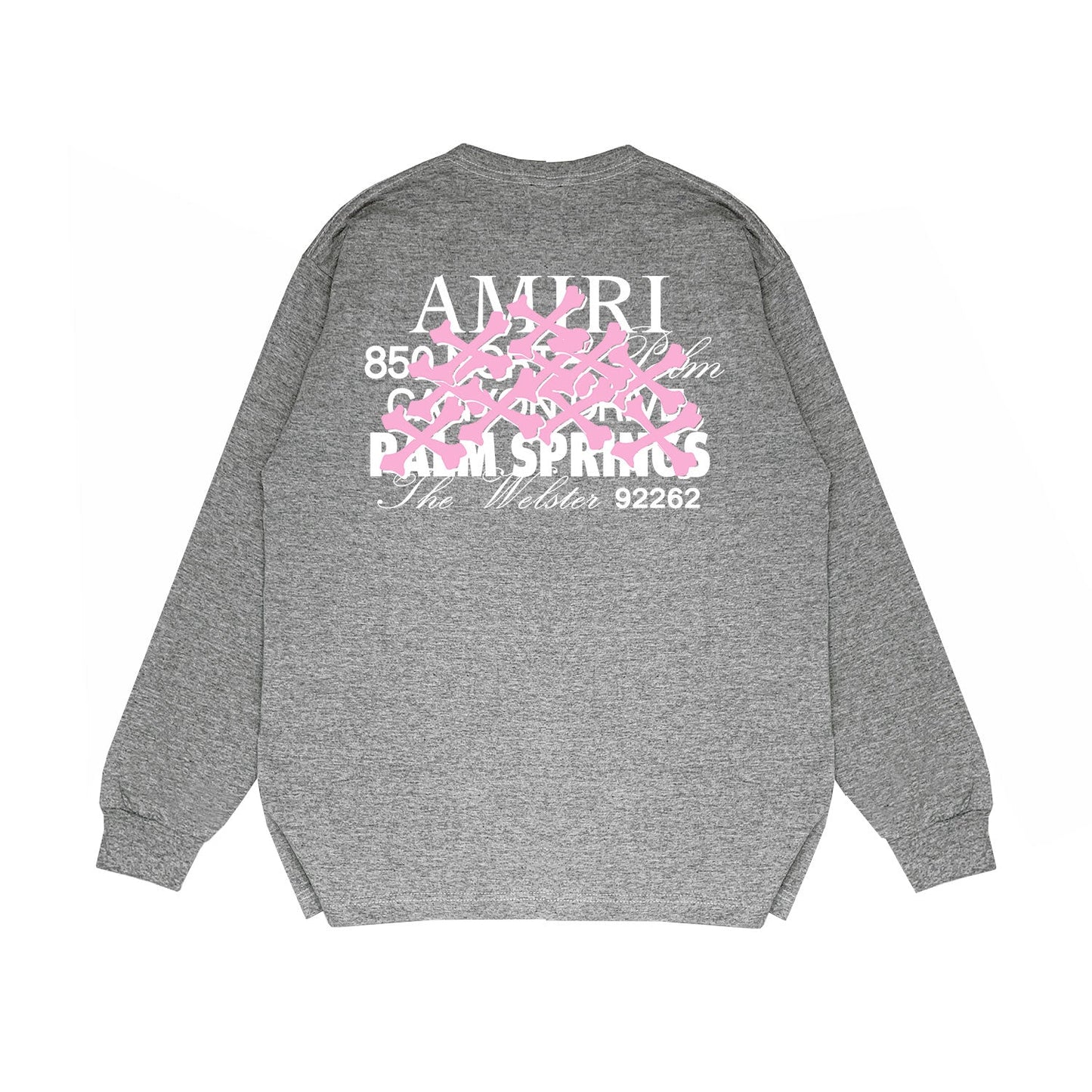 Amiri Long Sleeved Shirt Printed Trendy Pure Cotton