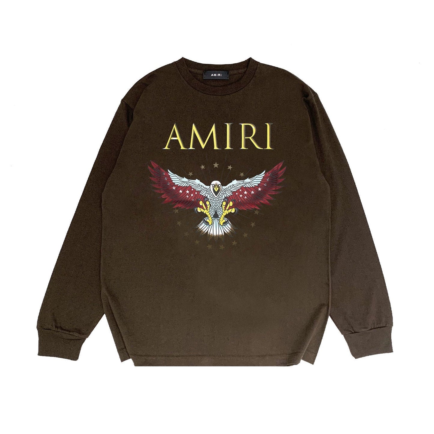 Amiri Long Sleeved Shirt Printed Trendy Pure Cotton