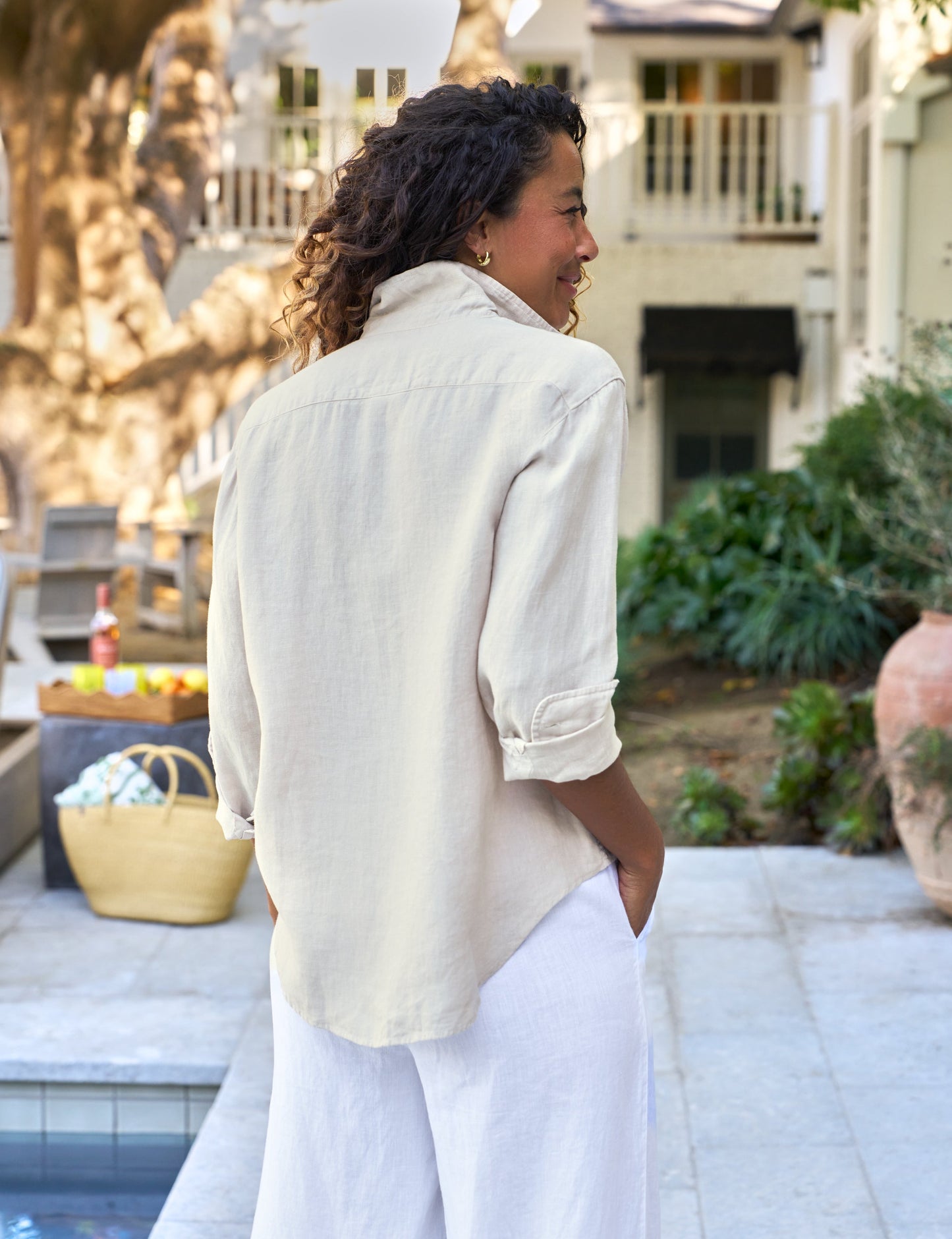 EILEEN Sand, Washed Linen