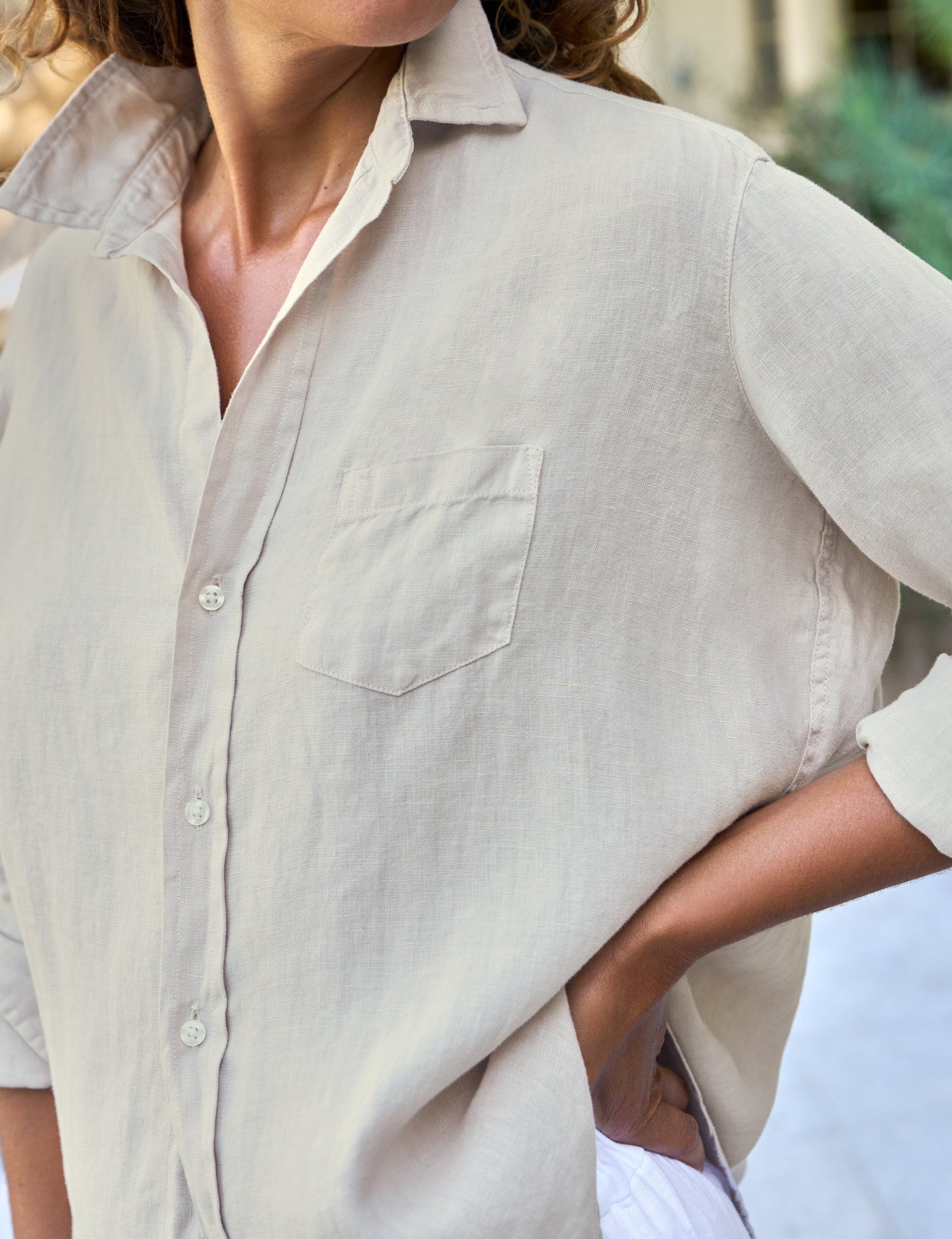 EILEEN Sand, Washed Linen