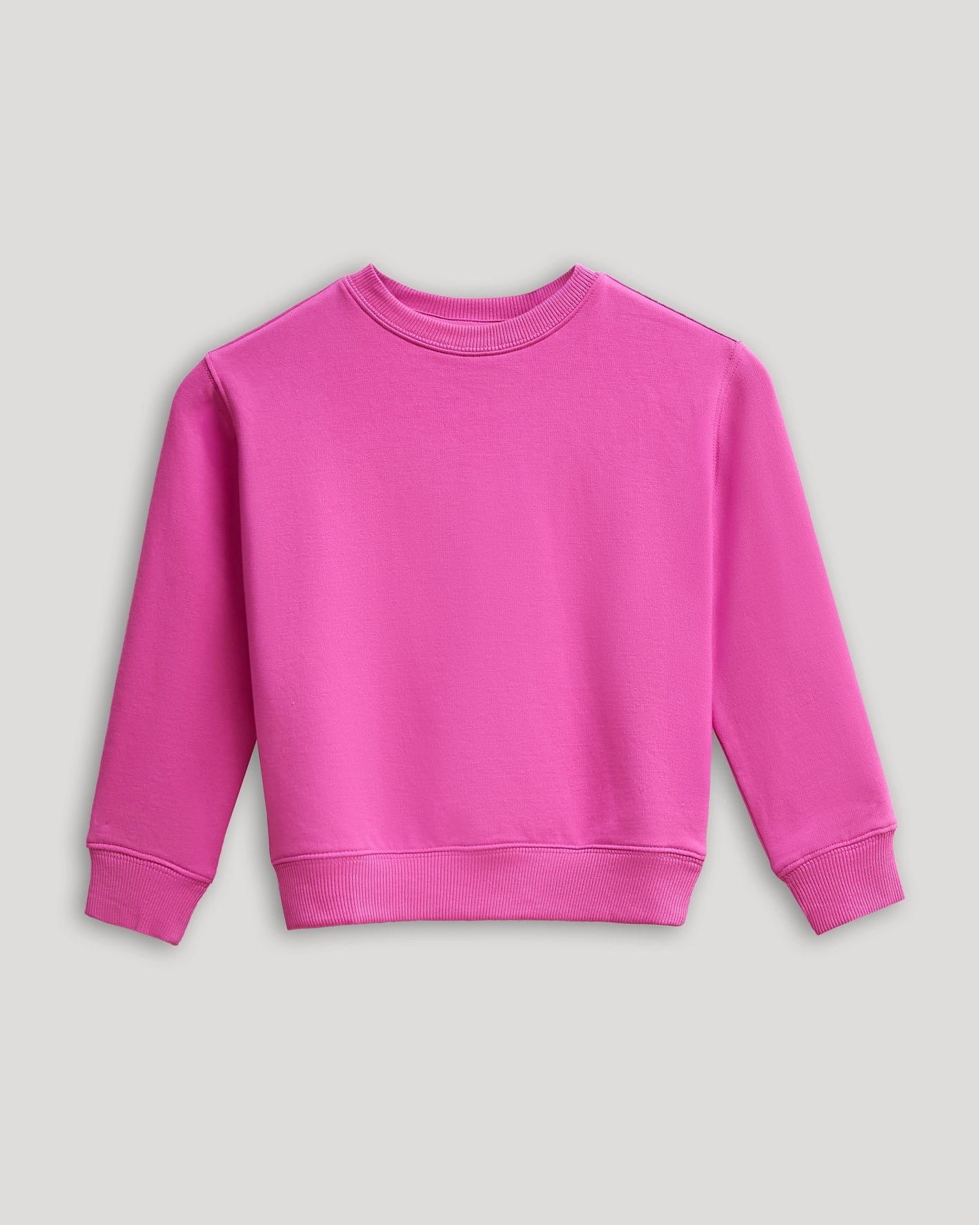 Girls Electric Fuchsia Slouch Pullover Crew