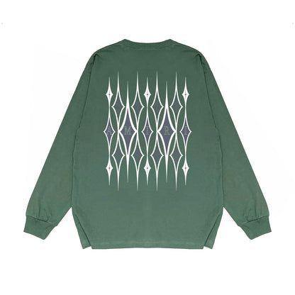 Amiri Long Sleeved Shirt Printed Trendy Pure Cotton