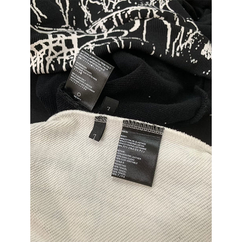 Amiri Hoodie High Street Fashion Prints