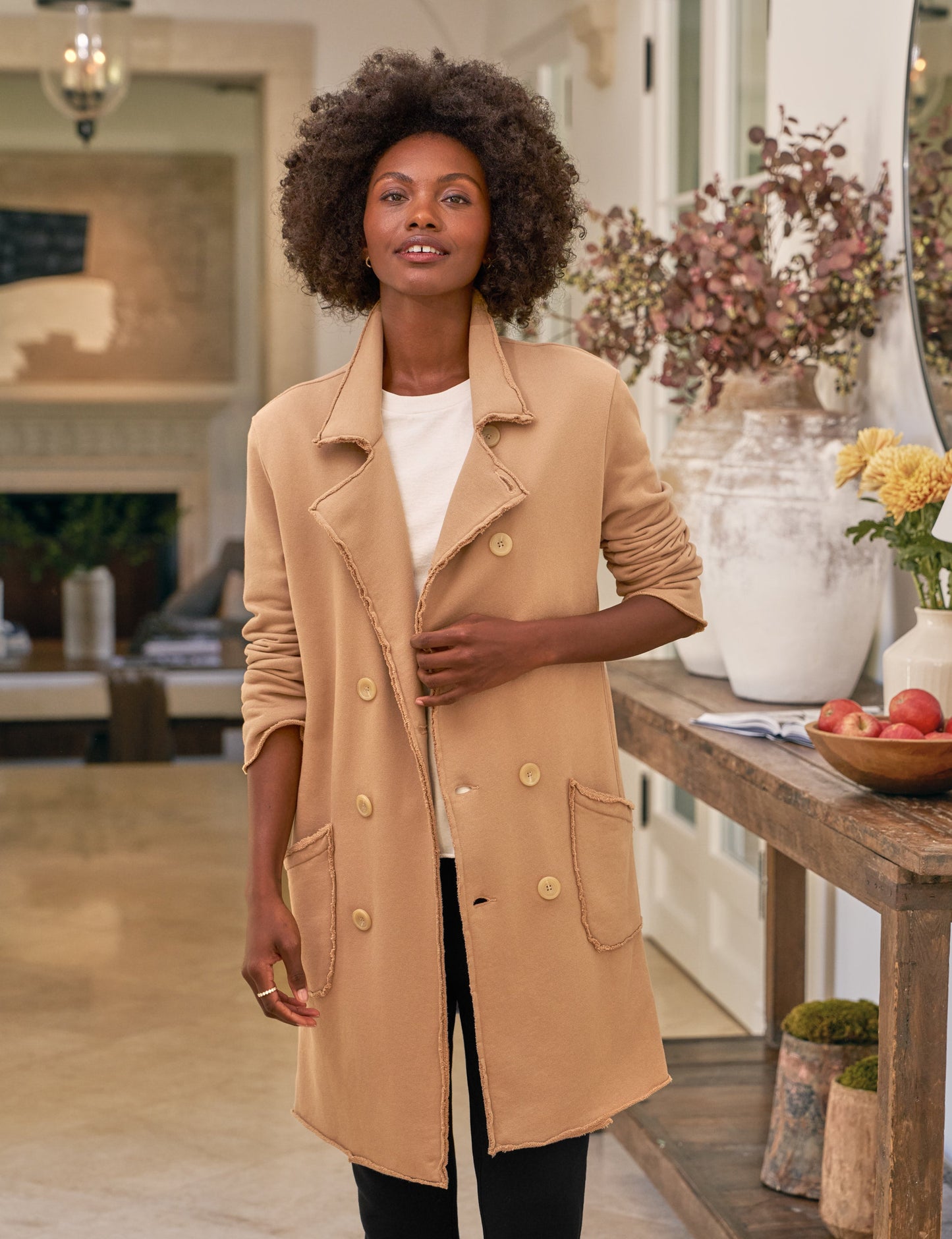 BELFAST TRENCH Camel, Triple Terry