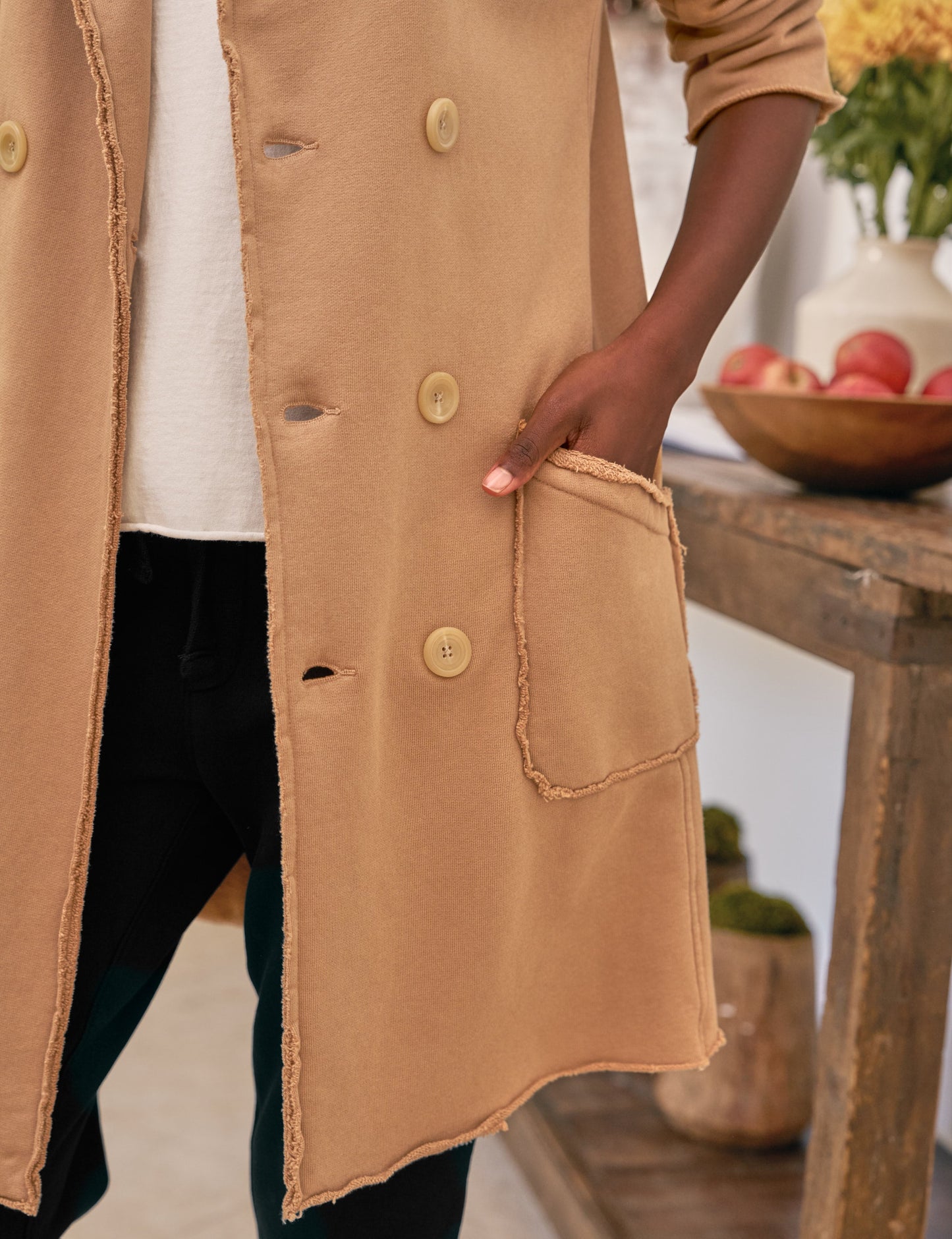 BELFAST TRENCH Camel, Triple Terry