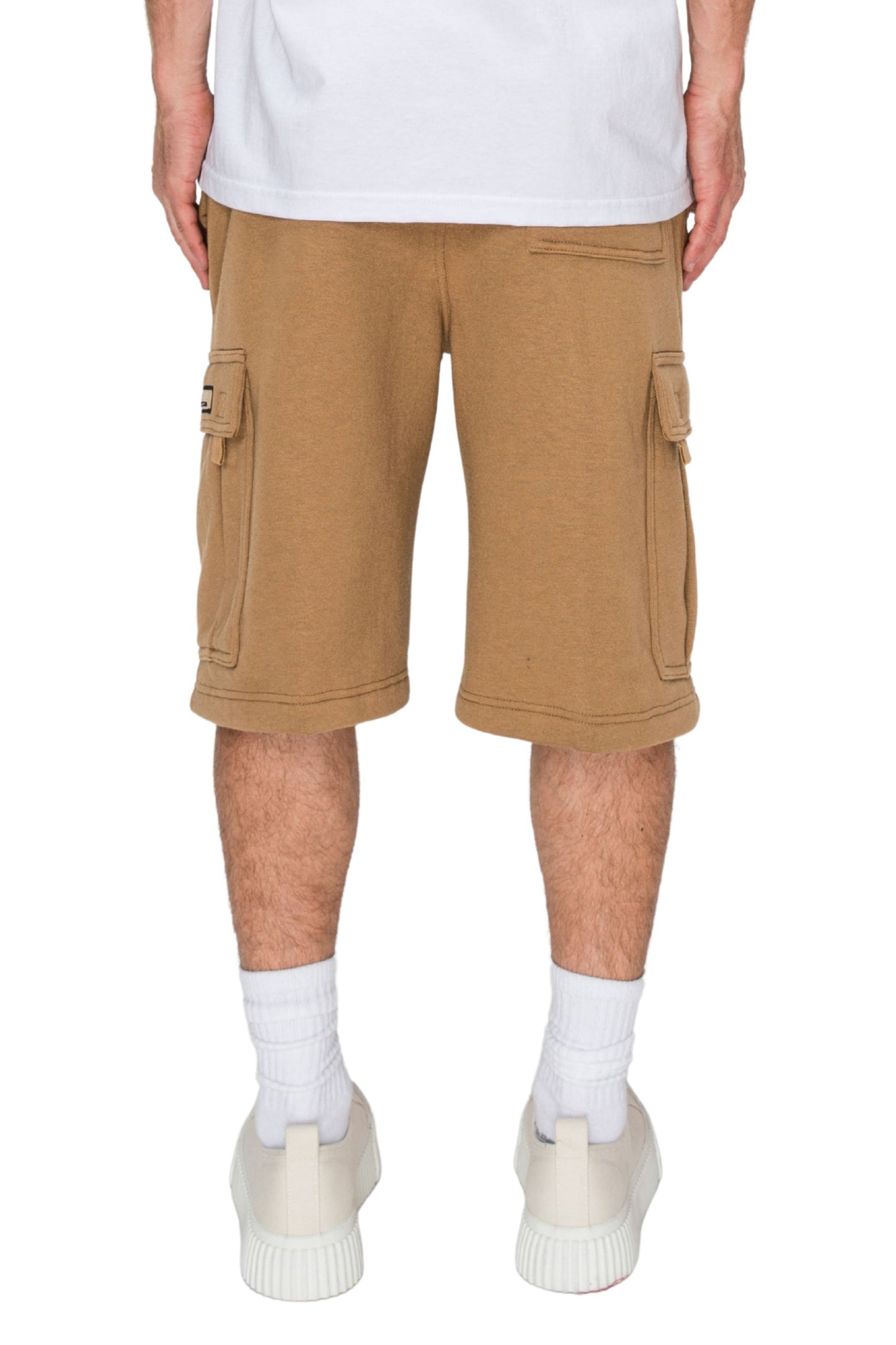RESTRICT Baggy Fit Cargo Fleece Shorts