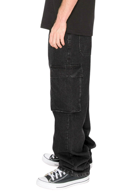 ANCHOR Baggy Fit Cargo Denim Jeans