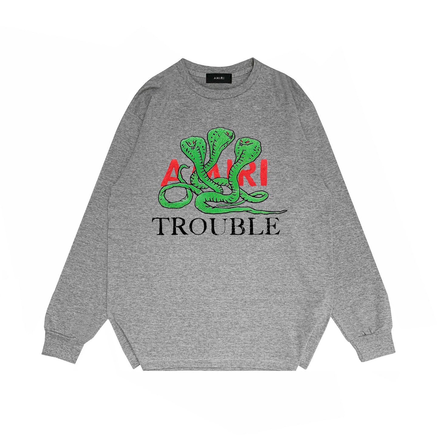 Amiri Long Sleeved Shirt Printed Trendy Pure Cotton