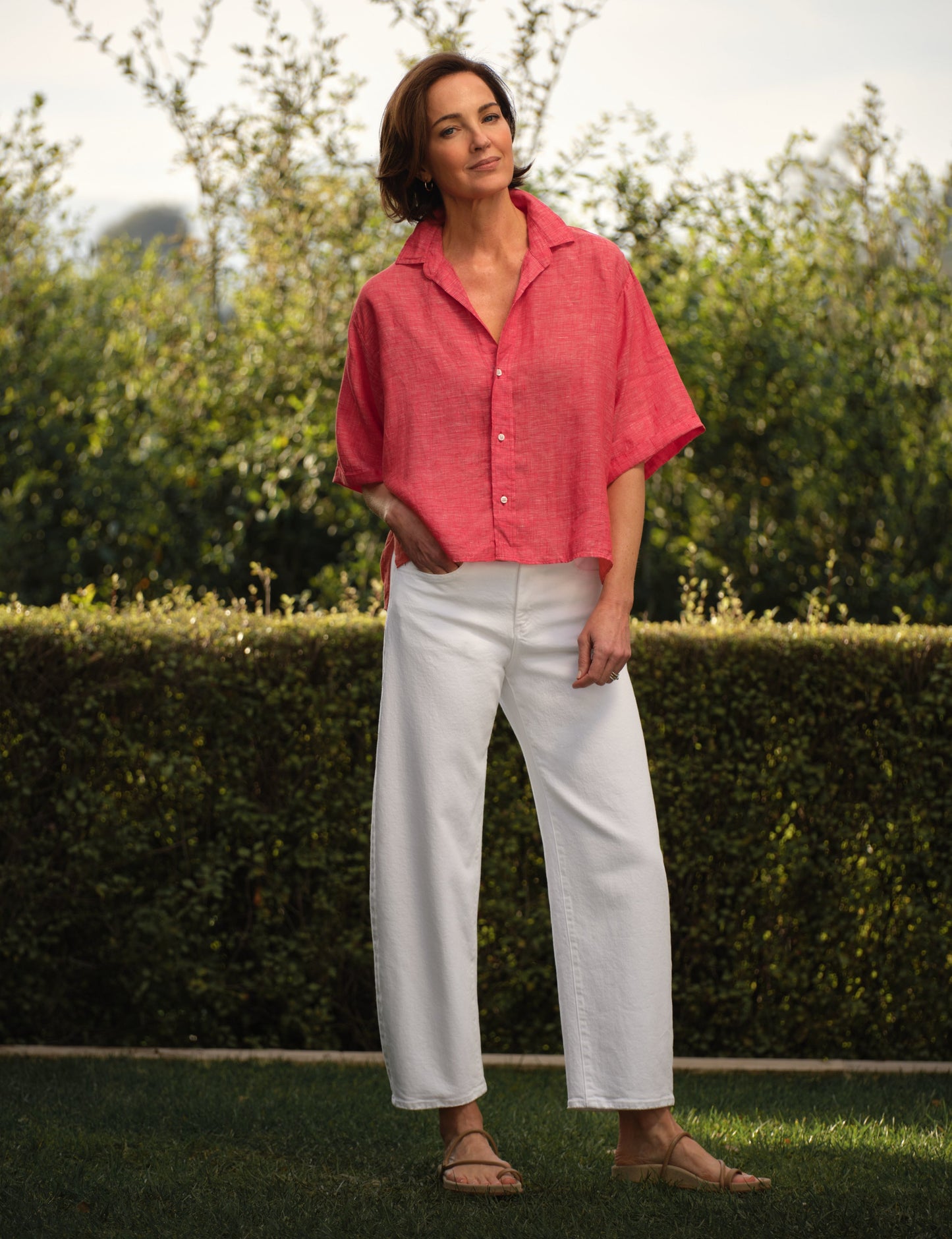 ROSIE Red, Italian Classic Linen