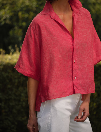 ROSIE Red, Italian Classic Linen