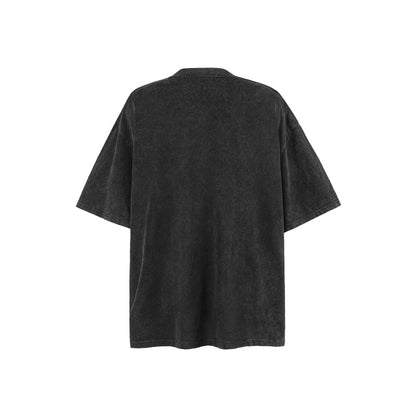 American vintage street T-shirt pure cotton men's and women's summer loose retro half-sleeves