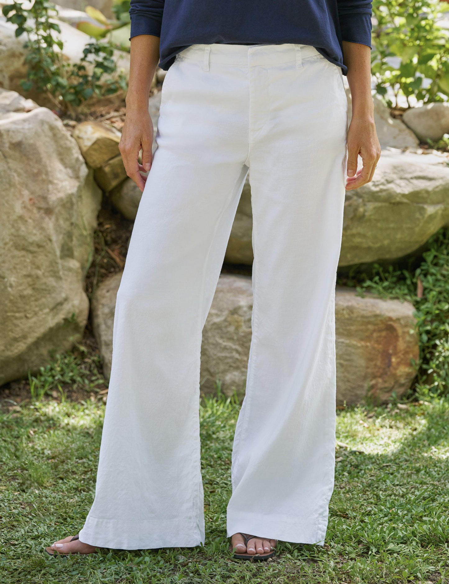 WEST VILLAGE White, Italian Performance Linen