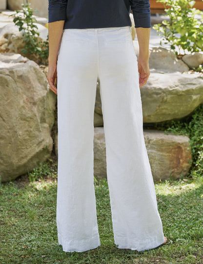 WEST VILLAGE White, Italian Performance Linen