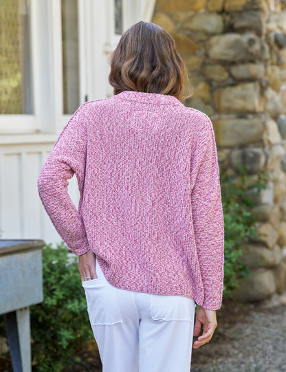MONTECITO CARDIGAN Bramble, Pure Italian Cotton