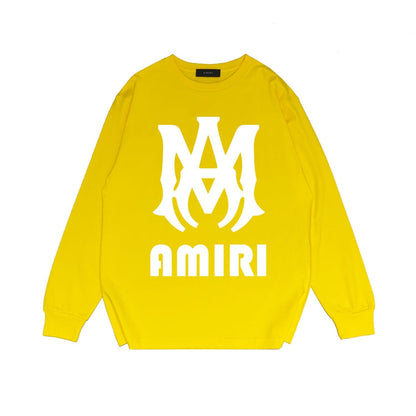 Amiri Long Sleeved Shirt Printed Trendy Pure Cotton