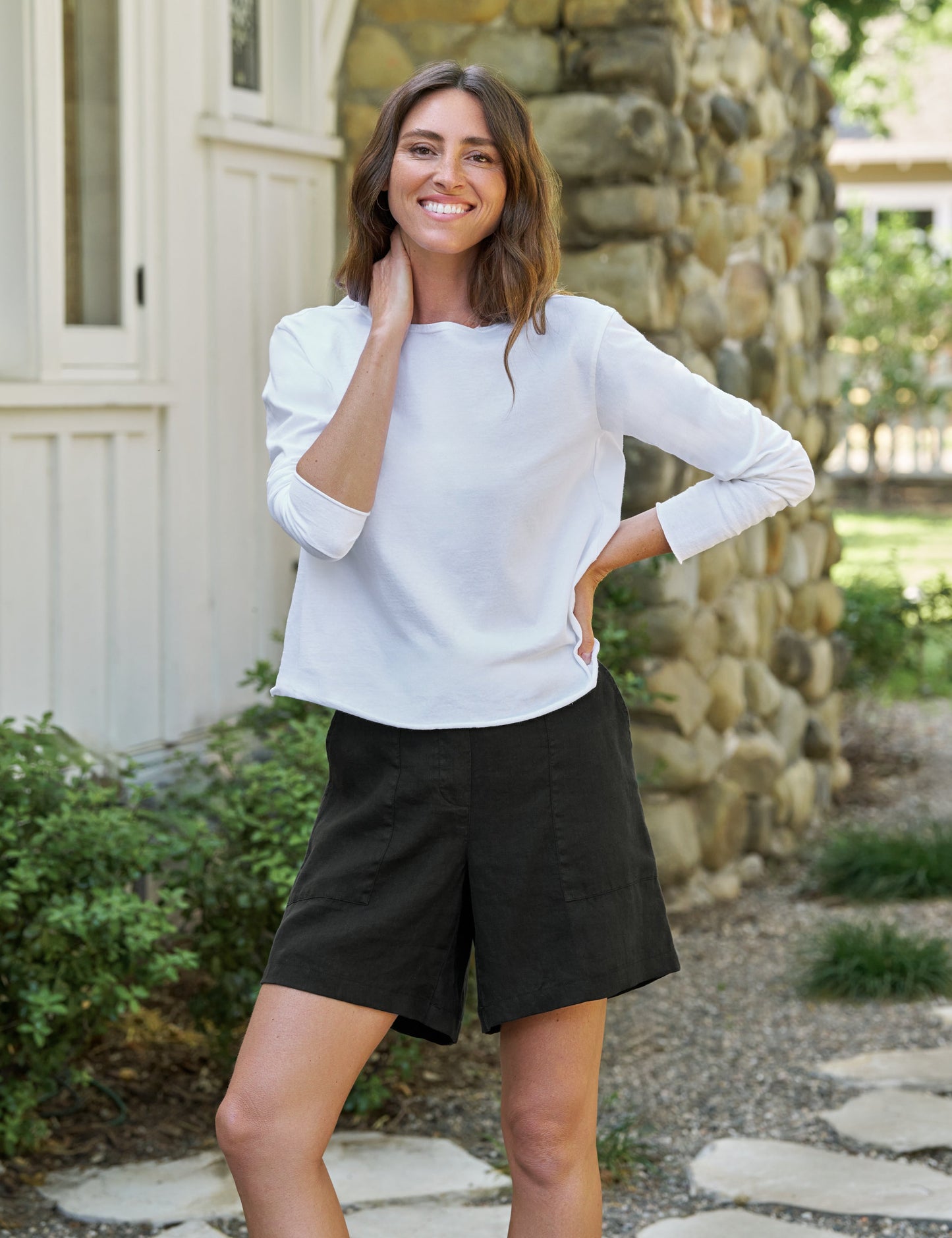 MADDIE Black, Washed Linen