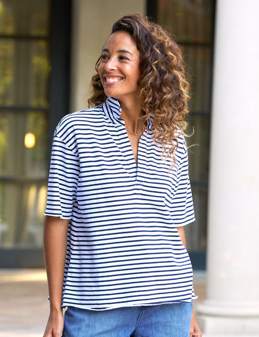 PATTY Navy French Stripe, Vintage Jersey