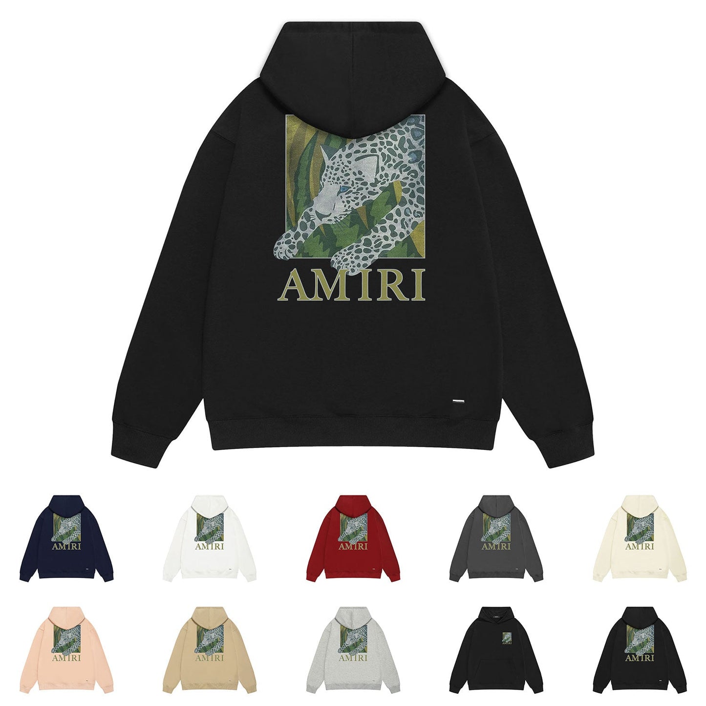 Amiri Hoodie Printed Trendy Pure Cotton