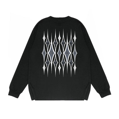 Amiri Long Sleeved Shirt Printed Trendy Pure Cotton