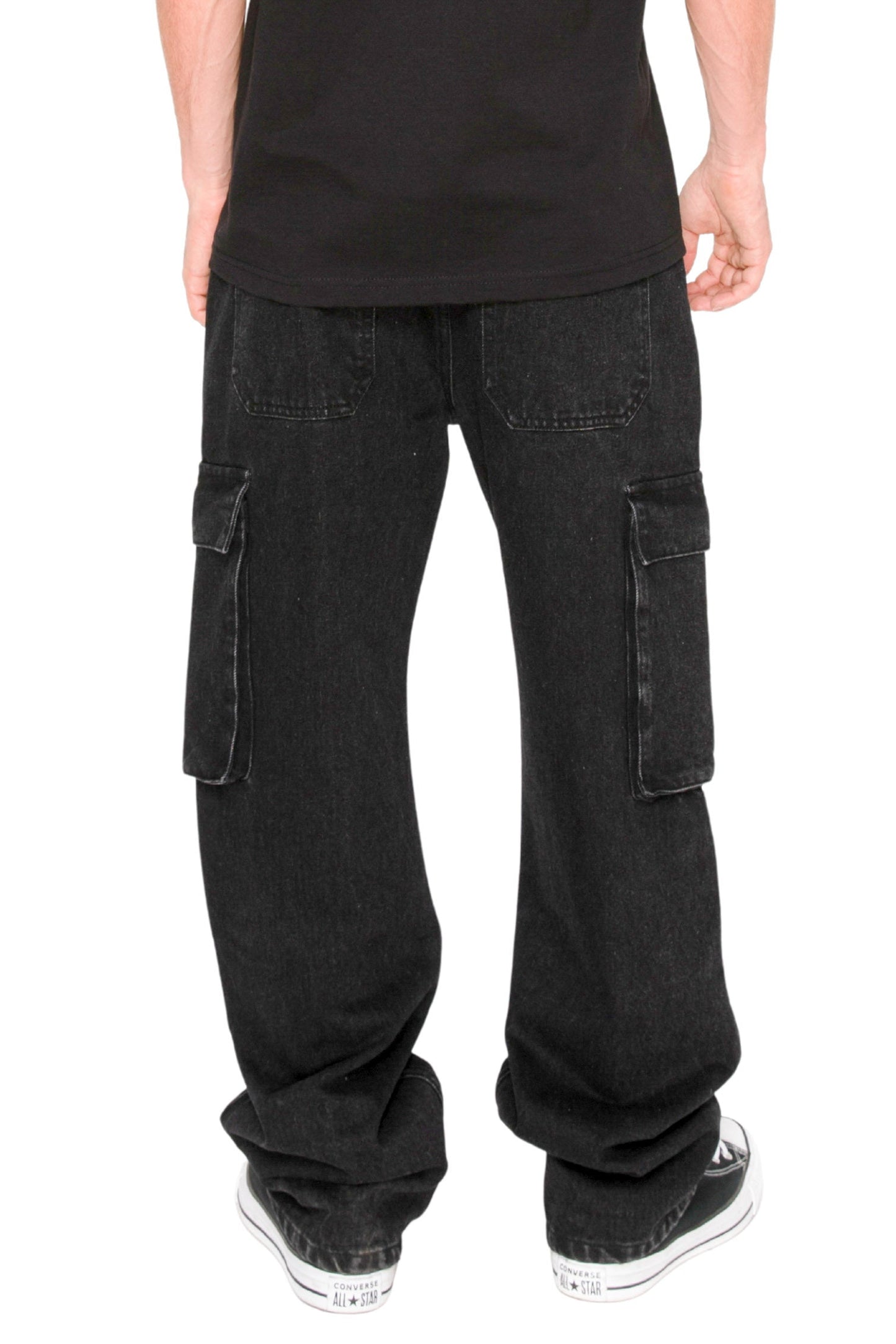 ANCHOR Baggy Fit Cargo Denim Jeans