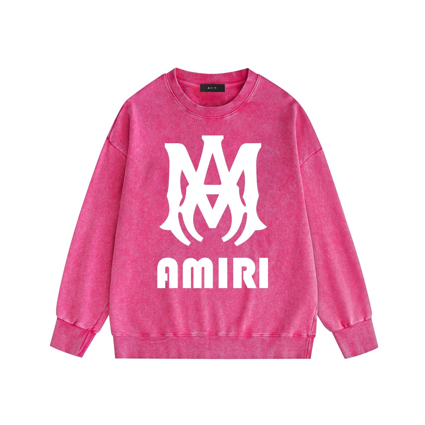 Amiri Distressed Sweatshirt Printed Trendy Pure Cotton