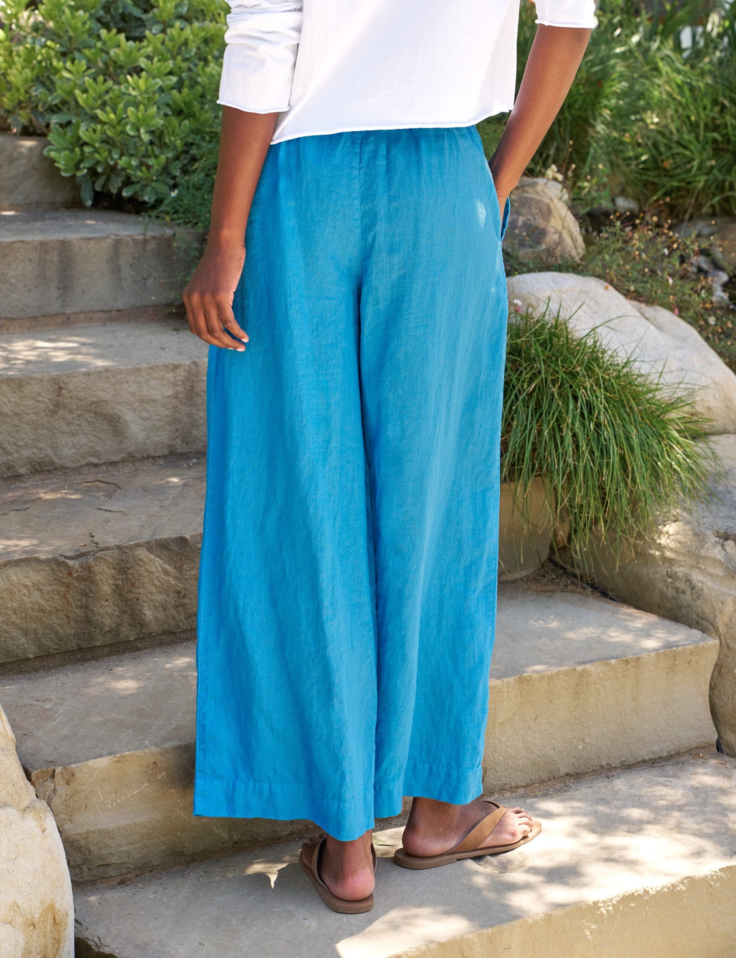 MAISIE Turquoise, Washed Linen
