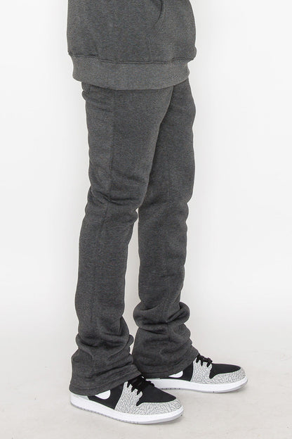 Flare Stacked Fleece Pants