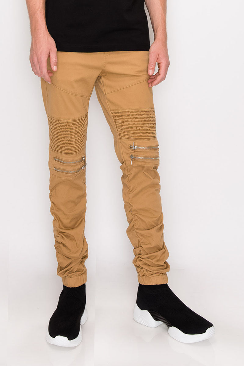 Twill Stacked Jogger Pants